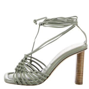 Tamara Mellon Green and Khaki Sandals